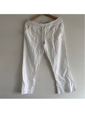 ROXY White Straight Leg Pants M